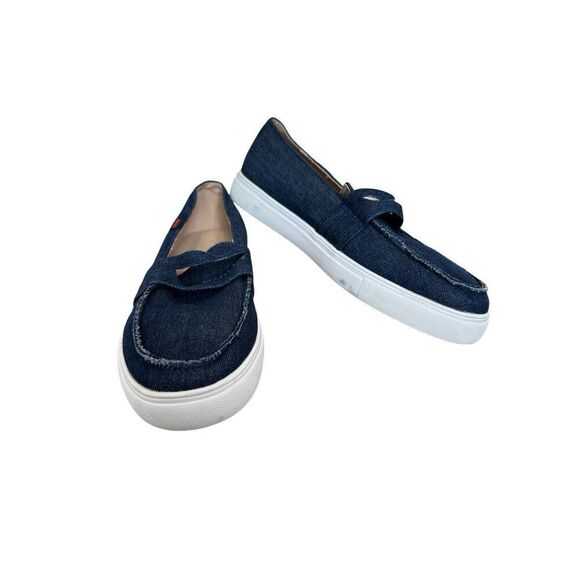Emerald Slip-on Loafer Denim Blue Size 9.5 - Picture 1 of 9